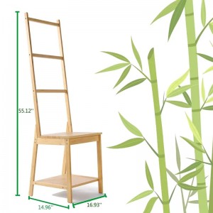 대나무 사다리 타월 랙