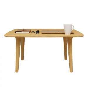 대나무 끝 테이블 31 인치 커피 티 테이블 거실 거실 홈 가구