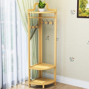 고품질 코너 선반 코트 저장장 랙 바닥 삼각형 행거 침실 거실을위한