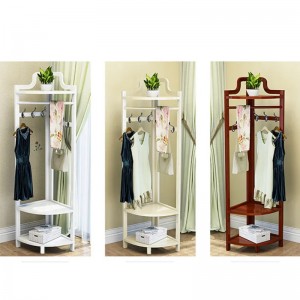 고품질 코너 선반 코트 저장장 랙 바닥 삼각형 행거 침실 거실을위한