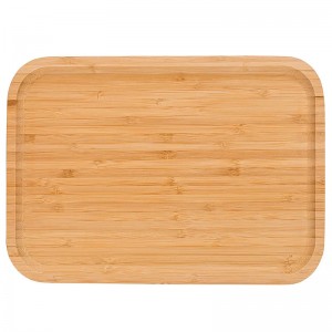 2 피스 서비스 팔레트 도매 맞춤형 대나무 아침 트레이 (1)