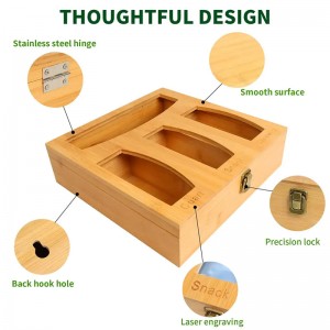대나무 지퍼 백 저장