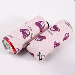 고품질 에코 친화적 인 슬림 맥주 캔 쿨러 커스텀 로고 인쇄 coozy