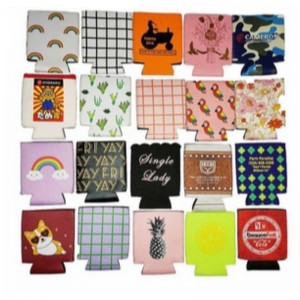 재활용 네오프렌 사용 가능한 330ml 홍보 접이식 Neoprene Beer Can Sleeve Can Custom Printing Design