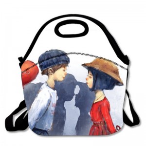 네오프렌 재사용 세척 가능한 피크닉 캠핑 가방 스트랩 열 절연 런치 토트 백 상자