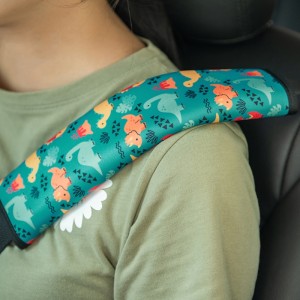 Natucare 어린이 반사성 네오프렌면 안전 벨트 커버 검은 색 세탁기