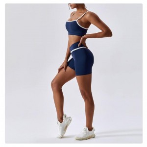 SC9271 활동 여성 요가 피트니스 운동 요가 요가 짧은 세트 스포츠 브래지