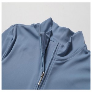 SC1072 무료 샘플 긴 슬리브 Zip 상단 원피스 체육관 착용 활동 점프 수트 요가 운동 장미