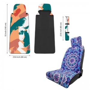 비 슬립 커스텀 프린팅 자동차 ​​매트 고무베이스 네오프렌 시트 커버