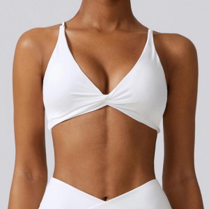 SC10162 뜨거운 섹시 운동 스트레치 스포츠 브라 여성 높은 영향 지원 조끼 충격 방지 스포츠 브라