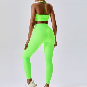 SC101610 여성 로고 여성 운동 스포츠 브라 도매 요가 크로