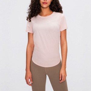 SC10269 농작물 탑 헬스 체육관 요가 드라이 핏 스포츠 여성 \\\\ \'의 티셔츠 피트니스 탑 여자 섹시 스포츠 스웨트 셔츠