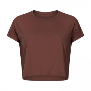 SC102610 요가 반바지 요가 체육관 요가 액티브웨어 짧은 소매 T 셔츠 농작물 판매 통기성 빠른 건조 레저 요가