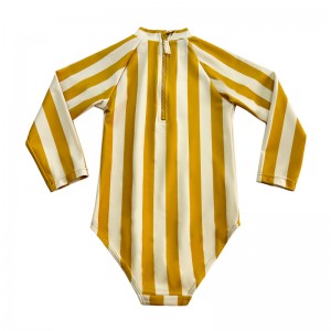 원피스 줄무늬 유아 수영복