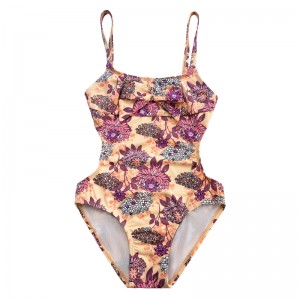 어린이의 수영복이 인쇄 된 고삐 백이 빈 아웃