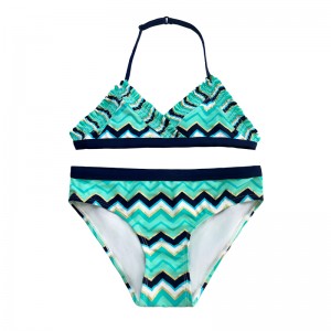 아이들을위한 2 피스 수영복을 인쇄하십시오