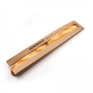 명확한 창문이있는 프리미엄 품질 크래프트 종이 포장 백