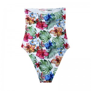 섹시한 끈이없는 인쇄 민족 원피스