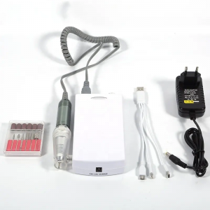 도매 휴대용 네일 드릴 드릴 드릴 드릴 핸들 네일 드릴 액세서리 강한 핸드 피스 스테인레스 스틸 20 EU 3 핀