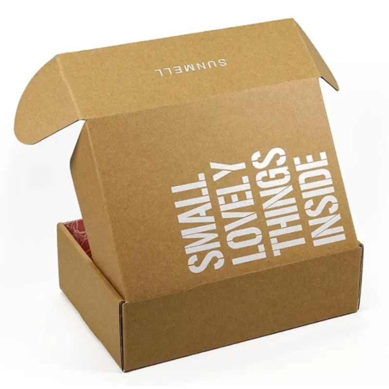 맞춤형 인쇄 로고 화장품 골판지 포장 재활용 메일러 종이 박스 비행기 운송 상자