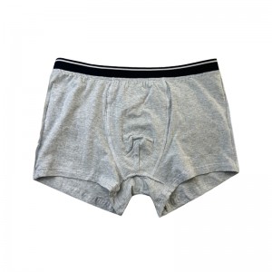 일반 색상 속옷 패션을 맞춤화하여 편안한 편안한 부드러운 남자 크리스마스 복서 브리프 회색 속옷