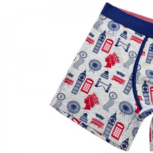 일반 색상 속옷 패션을 맞춤화하여 편안한 편안한 부드러운 남자 속옷 남자 \\\\의 크리스마스 복서 브리프 색상 대비