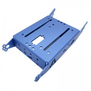 양극화 된 마감 처리 된 알루미늄 합금 판금 부품의 맞춤형 가공.