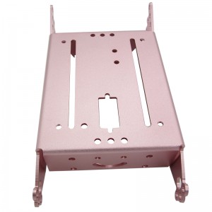 양극화 된 마감 처리 된 알루미늄 합금 판금 부품의 맞춤형 가공.