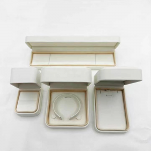 맞춤형 가죽 고급 팔찌 목걸이 귀걸이 링 박스 포장 보석 상자