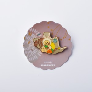 맞춤형 모방 에나멜 만화 이미지 로고 배지, 무료 샘플 요금, 컬렉션, 골드 메탈 배지 참, 핀, 소프트 에나멜에 적합합니다.