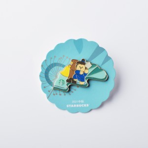 맞춤형 모방 에나멜 만화 이미지 로고 배지, 무료 샘플 요금, 컬렉션, 골드 메탈 배지 참, 핀, 소프트 에나멜에 적합합니다.