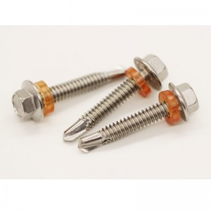 육각 플랜지 스테인레스 스틸 자체-태핑 나사