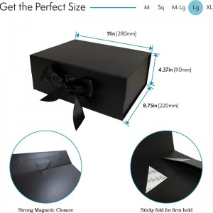 클래식 리본 와인 선물 상자