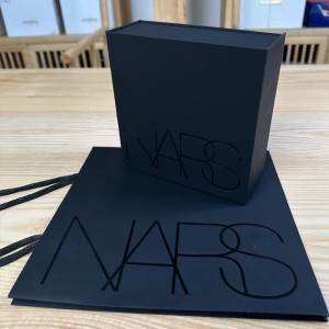 블랙 Luxe 접이식 상자 & 가방 세트