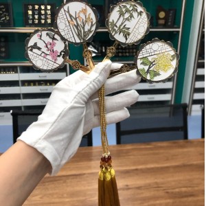 팬-모양의 책갈피