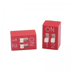 딥 스위치 XZ-DSE-02RGA, 2P 자동차 자동화 장비 분야의 신호 수신 모듈 용 DIP 스위치