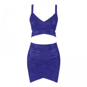 여름 금 인쇄 니트 카미솔, 힙 랩 스커트 세트