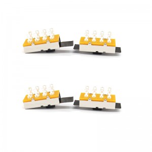 슬라이드 스위치 SS23L16, 고전류, 3-위치, 이중-행, 8-핀, 파쇄기 스위치, 기계 장비 용 수직 슬라이딩 스위치