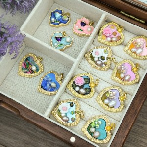 빈티지 유화 펜던트