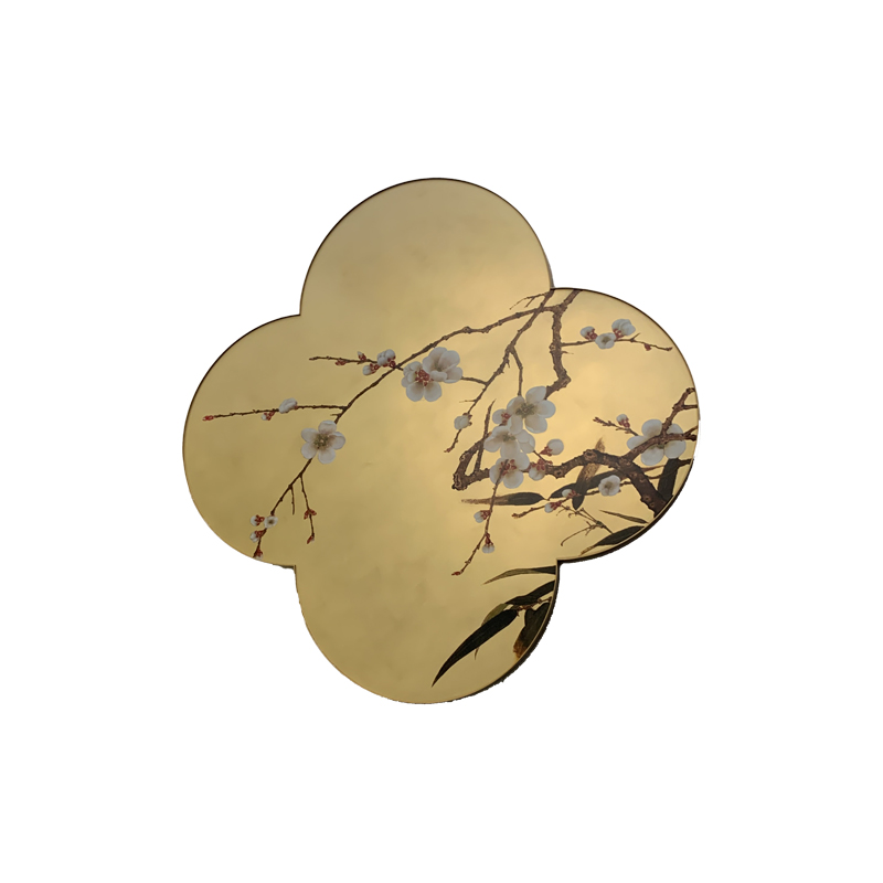 Zotye Stainless Steel Gold 전기 도금 중국-스타일 패턴 스테인레스 스틸 장식 품목