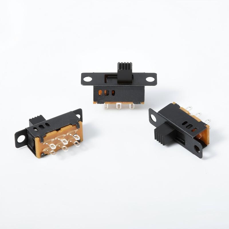 슬라이드 스위치 SS23D32 듀얼-세 번째 행-위치 2P3T 수직 6-핀 바이폴라 3-위치